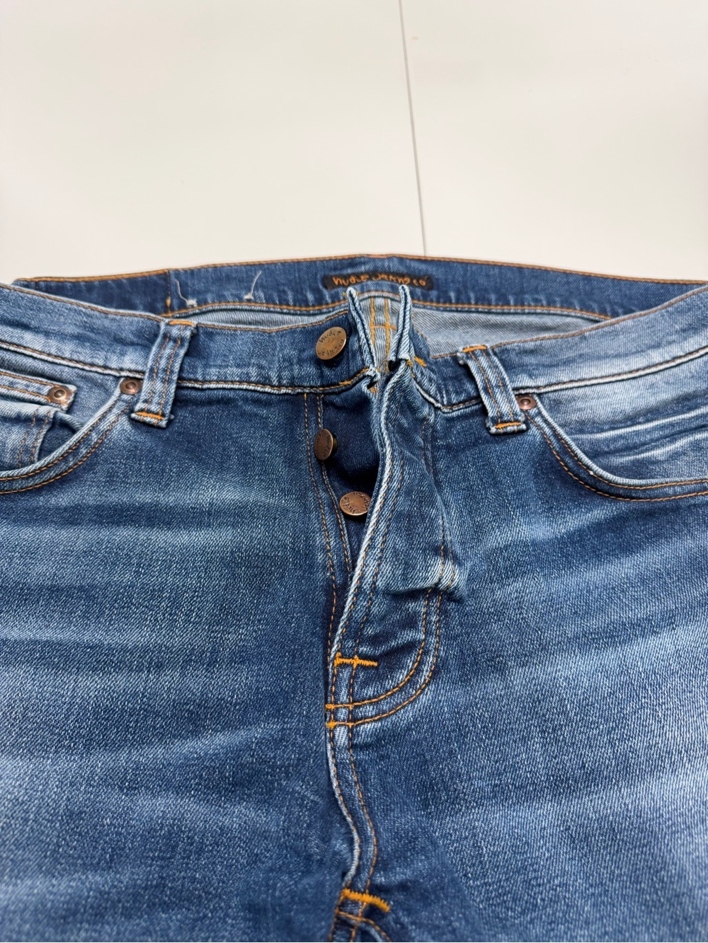 Nudie Jeans Grim Tim Slim Straight Dark Blue Denim